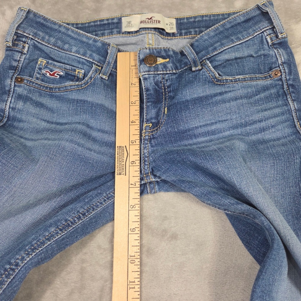 Y2k Hollister Jeans Women 26 Medium Skinny Low Rise 2000s Preppy Bratz Casual - Picture 3 of 7